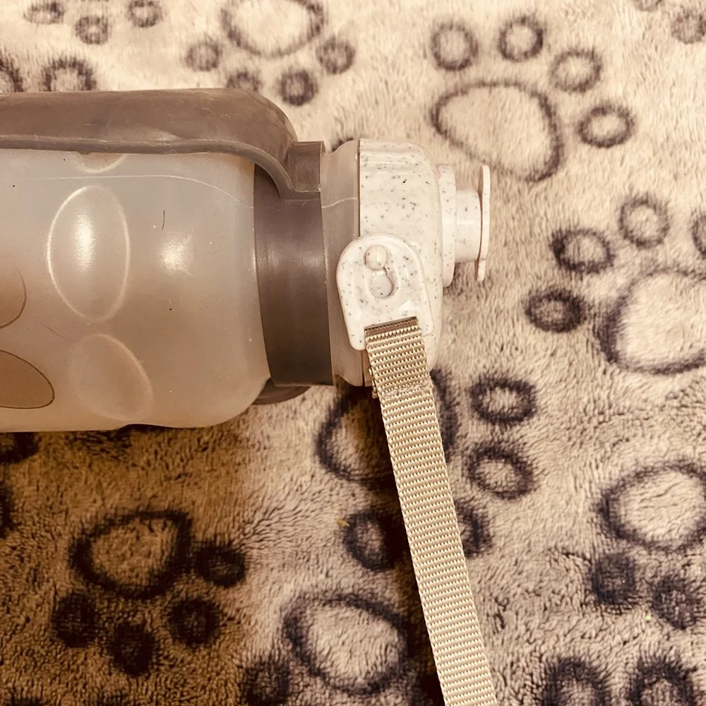 Travel dog water bottle.